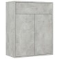 vidaXL Aparador de madera contrachapada gris hormigón 60x30x75 cm vidaXL Aparador de madera contrachapada gris hormigón 60x30x75 cm