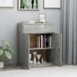 vidaXL Aparador de madera contrachapada gris hormigón 60x30x75 cm vidaXL Aparador de madera contrachapada gris hormigón 60x30x75 cm