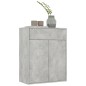 vidaXL Aparador de madera contrachapada gris hormigón 60x30x75 cm vidaXL Aparador de madera contrachapada gris hormigón 60x30x75 cm
