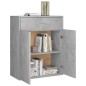 vidaXL Aparador de madera contrachapada gris hormigón 60x30x75 cm vidaXL Aparador de madera contrachapada gris hormigón 60x30x75 cm