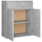 vidaXL Aparador de madera contrachapada gris hormigón 60x30x75 cm vidaXL Aparador de madera contrachapada gris hormigón 60x30x75 cm