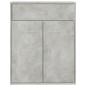 vidaXL Aparador de madera contrachapada gris hormigón 60x30x75 cm vidaXL Aparador de madera contrachapada gris hormigón 60x30x75 cm