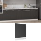 vidaXL Panel para lavavajillas madera contrachapada gris 59,5x3x67 cm vidaXL Panel para lavavajillas madera contrachapada gris 59,5x3x67 cm
