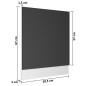 vidaXL Panel para lavavajillas madera contrachapada gris 59,5x3x67 cm vidaXL Panel para lavavajillas madera contrachapada gris 59,5x3x67 cm