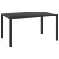 vidaXL Mesa de jardín de aluminio y WPC negra 150x90x74 cm vidaXL Mesa de jardín de aluminio y WPC negra 150x90x74 cm