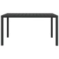 vidaXL Mesa de jardín de aluminio y WPC negra 150x90x74 cm vidaXL Mesa de jardín de aluminio y WPC negra 150x90x74 cm