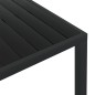 vidaXL Mesa de jardín de aluminio y WPC negra 150x90x74 cm vidaXL Mesa de jardín de aluminio y WPC negra 150x90x74 cm