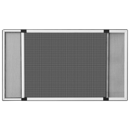 vidaXL Mosquitera extensible para ventanas blanco (75-143)x50 cm