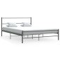 vidaXL Estructura de cama de metal gris 140x200 cm vidaXL Estructura de cama de metal gris 140x200 cm