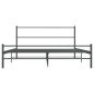 vidaXL Estructura de cama de metal gris 140x200 cm vidaXL Estructura de cama de metal gris 140x200 cm