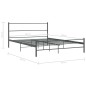 vidaXL Estructura de cama de metal gris 140x200 cm vidaXL Estructura de cama de metal gris 140x200 cm