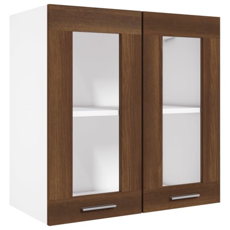 vidaXL Armario colgante madera de ingeniería marrón roble 60x31x60 cm