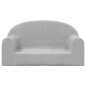 vidaXL Sofá para niños de 2 plazas felpa suave gris claro vidaXL Sofá para niños de 2 plazas felpa suave gris claro