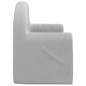 vidaXL Sofá para niños de 2 plazas felpa suave gris claro vidaXL Sofá para niños de 2 plazas felpa suave gris claro