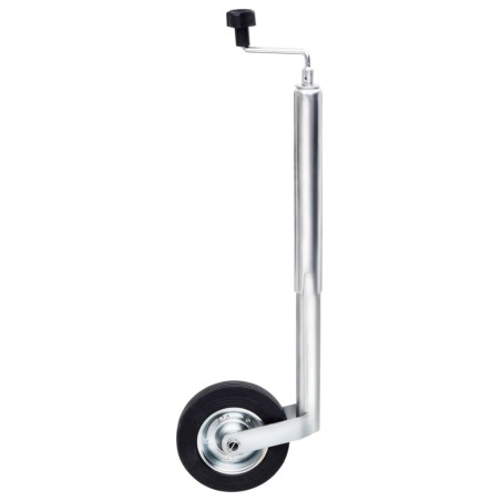 vidaXL Rueda jockey para remolque 48 mm acero galvanizado