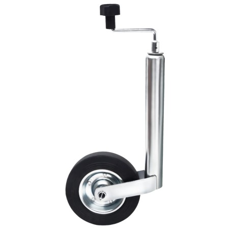 vidaXL Rueda jockey para remolque 48 mm acero galvanizado