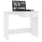 vidaXL Escritorio de madera contrachapada blanco 100x50x76 cm vidaXL Escritorio de madera contrachapada blanco 100x50x76 cm