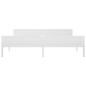 vidaXL Estructura de cama de madera maciza de pino blanco 200x200 cm vidaXL Estructura de cama de madera maciza de pino blanco 200x200 cm