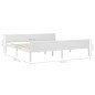 vidaXL Estructura de cama de madera maciza de pino blanco 200x200 cm vidaXL Estructura de cama de madera maciza de pino blanco 200x200 cm