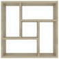 vidaXL Estantería de pared contrachapada color roble 45,1x16x45,1 cm vidaXL Estantería de pared contrachapada color roble 45,1x16x45,1 cm