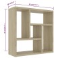 vidaXL Estantería de pared contrachapada color roble 45,1x16x45,1 cm vidaXL Estantería de pared contrachapada color roble 45,1x16x45,1 cm