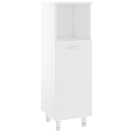 vidaXL Armario de baño madera contrachapada blanco 30x30x95 cm