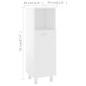 vidaXL Armario de baño madera contrachapada blanco 30x30x95 cm vidaXL Armario de baño madera contrachapada blanco 30x30x95 cm