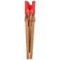 vidaXL Silla de director madera maciza de teca rojo vidaXL Silla de director madera maciza de teca rojo