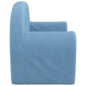 vidaXL Sofá para niños de 2 plazas de felpa suave azul vidaXL Sofá para niños de 2 plazas de felpa suave azul
