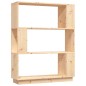 vidaXL Estantería/divisor de espacios madera maciza pino 80x25x101 cm vidaXL Estantería/divisor de espacios madera maciza pino 80x25x101 cm