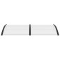 vidaXL Marquesina para puerta PC negro 200x100 cm