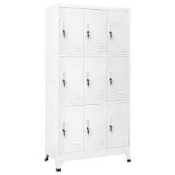 vidaXL Taquilla con 9 compartimentos acero 90x45x180 cm 