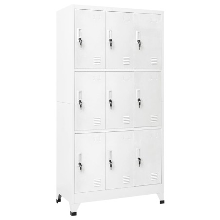 vidaXL Taquilla con 9 compartimentos acero 90x45x180 cm 