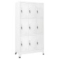 vidaXL Taquilla con 9 compartimentos acero 90x45x180 cm 