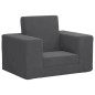 vidaXL Sofá cama infantil felpa suave gris antracita vidaXL Sofá cama infantil felpa suave gris antracita