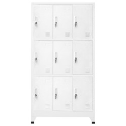 vidaXL Taquilla con 9 compartimentos acero 90x45x180 cm 