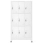 vidaXL Taquilla con 9 compartimentos acero 90x45x180 cm 