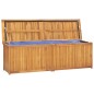vidaXL Baúl de jardín madera maciza de teca 175x50x55 cm vidaXL Baúl de jardín madera maciza de teca 175x50x55 cm