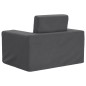 vidaXL Sofá cama infantil felpa suave gris antracita vidaXL Sofá cama infantil felpa suave gris antracita