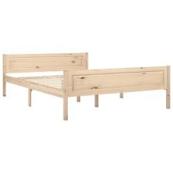 vidaXL Estructura de cama de madera maciza de pino 120x200 cm