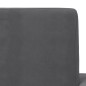 vidaXL Sofá cama infantil felpa suave gris antracita vidaXL Sofá cama infantil felpa suave gris antracita