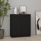 vidaXL Aparador de madera contrachapada negro 60x30x70 cm vidaXL Aparador de madera contrachapada negro 60x30x70 cm