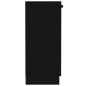 vidaXL Aparador de madera contrachapada negro 60x30x70 cm vidaXL Aparador de madera contrachapada negro 60x30x70 cm