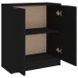 vidaXL Aparador de madera contrachapada negro 60x30x70 cm vidaXL Aparador de madera contrachapada negro 60x30x70 cm