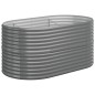 vidaXL Jardinera arriate acero recubrimiento polvo gris 152x80x68 cm vidaXL Jardinera arriate acero recubrimiento polvo gris 152x80x68 cm