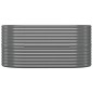 vidaXL Jardinera arriate acero recubrimiento polvo gris 152x80x68 cm vidaXL Jardinera arriate acero recubrimiento polvo gris 152x80x68 cm