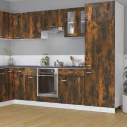 vidaXL Armario colgante madera de ingeniería roble ahumado 60x31x60 cm