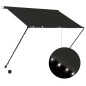 vidaXL Toldo retráctil con LED gris antracita 150x150 cm