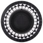 vidaXl Brasero de mosaico cerámica negro y blanco 68 cm vidaXl Brasero de mosaico cerámica negro y blanco 68 cm