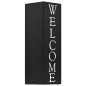 vidaXL Paragúero diseno Welcome acero negro vidaXL Paragúero diseno Welcome acero negro